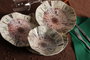Hermia GBSNES24Y41001159 Vajilla de Porcelana de Lujo y Elegancia para 24 Personas, Apta para Lavavajillas y Microondas